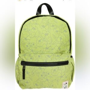 Lola California petal medium backpack citron classic bright travel casual NWT